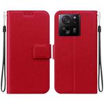 For Xiaomi 13T / 13T Pro / K60 Ultra Ultra-thin Voltage Magnetic Buckle Leather Phone Case(Red)