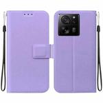 For Xiaomi 13T / 13T Pro / K60 Ultra Ultra-thin Voltage Magnetic Buckle Leather Phone Case(Purple)