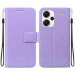 For Redmi Note 13 Pro+ Ultra-thin Voltage Magnetic Buckle Leather Phone Case(Purple)