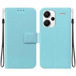 For Redmi Note 13 Pro+ Ultra-thin Voltage Magnetic Buckle Leather Phone Case(Green)