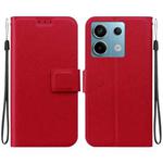 For Redmi Note 13 Pro 5G / Poco X6 Global Ultra-thin Voltage Magnetic Buckle Leather Phone Case(Red)