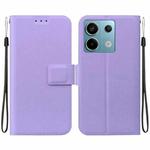 For Redmi Note 13 Pro 5G / Poco X6 Global Ultra-thin Voltage Magnetic Buckle Leather Phone Case(Purple)