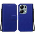 For Redmi Note 13 Pro 4G / Poco M6 Pro 4G Ultra-thin Voltage Magnetic Buckle Leather Phone Case(Blue)