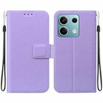 For Redmi Note 13 5G Ultra-thin Voltage Magnetic Buckle Leather Phone Case(Purple)