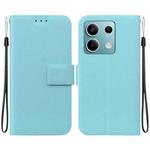 For Redmi Note 13 5G Ultra-thin Voltage Magnetic Buckle Leather Phone Case(Green)