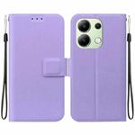 For Redmi Note 13 4G Global Ultra-thin Voltage Magnetic Buckle Leather Phone Case(Purple)