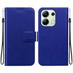 For Redmi Note 13 4G Global Ultra-thin Voltage Magnetic Buckle Leather Phone Case(Blue)