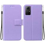 For Redmi Note 12S Ultra-thin Voltage Magnetic Buckle Leather Phone Case(Purple)