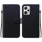 For Redmi Note 12 Pro+ Global Ultra-thin Voltage Magnetic Buckle Leather Phone Case(Black)