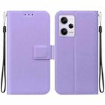 For Redmi Note 12 Pro 5G Global Ultra-thin Voltage Magnetic Buckle Leather Phone Case(Purple)