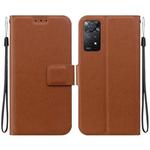 For Redmi Note 12 Pro 4G / Note 11 Pro 4G Ultra-thin Voltage Magnetic Buckle Leather Phone Case(Brown)