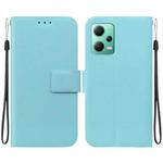 For Redmi Note 12 5G Global / Poco X5 Ultra-thin Voltage Magnetic Buckle Leather Phone Case(Green)