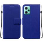 For Redmi Note 12 5G Global / Poco X5 Ultra-thin Voltage Magnetic Buckle Leather Phone Case(Blue)