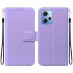 For Redmi Note 12 4G Global Ultra-thin Voltage Magnetic Buckle Leather Phone Case(Purple)