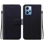 For Redmi Note 12 4G Global Ultra-thin Voltage Magnetic Buckle Leather Phone Case(Black)