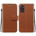 For Redmi Note 11 4G / Note 11S Ultra-thin Voltage Magnetic Buckle Leather Phone Case(Brown)