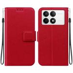 For Redmi K70 / K70 Pro / Poco F6 Pro Ultra-thin Voltage Magnetic Buckle Leather Phone Case(Red)