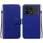 For Redmi K70E / Poco X6 Pro Ultra-thin Voltage Magnetic Buckle Leather Phone Case(Blue)