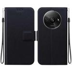 For Redmi A3 Ultra-thin Voltage Magnetic Buckle Leather Phone Case(Black)