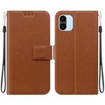 For Redmi A1 / Redmi A2 Ultra-thin Voltage Magnetic Buckle Leather Phone Case(Brown)