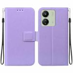 For Redmi 13C 4G / 5G / Redmi 13R Ultra-thin Voltage Magnetic Buckle Leather Phone Case(Purple)