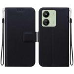 For Redmi 13C 4G / 5G / Redmi 13R Ultra-thin Voltage Magnetic Buckle Leather Phone Case(Black)