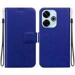 For Redmi 13 4G / Poco M6 4G Ultra-thin Voltage Magnetic Buckle Leather Phone Case(Blue)