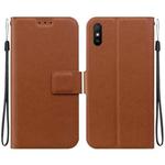 For Redmi 9A Sport / Redmi 9i Sport Ultra-thin Voltage Magnetic Buckle Leather Phone Case(Brown)