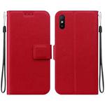 For Redmi 9A Sport / Redmi 9i Sport Ultra-thin Voltage Magnetic Buckle Leather Phone Case(Red)