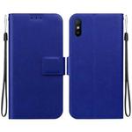 For Redmi 9A Sport / Redmi 9i Sport Ultra-thin Voltage Magnetic Buckle Leather Phone Case(Blue)