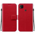 For Redmi 9 Activ / Xiaomi Poco C31 Ultra-thin Voltage Magnetic Buckle Leather Phone Case(Red)