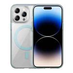 For iPhone 14 Pro Ice Skin MagSafe PC Hybrid TPU Phone Case(Blue)