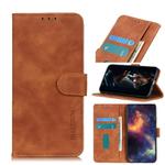 For Samsung Galaxy S20 FE 5G / S20 Fan Edition / S20 Lite KHAZNEH Retro Texture PU + TPU Horizontal Flip Leather Case with Holder & Card Slots & Wallet(Brown)