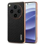 For OPPO Find X8 Pro AZNS Electroplated Edge Carbon Fiber Texture Phone Case(Black)