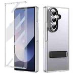 For Samsung Galaxy Z Fold7 5G Ice-Cold Holder PC Hybrid TPU Phone Case(Black)