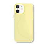 For iPhone 12 Skin Feeling Jelly Series TPU + PC Full Coverage Phone Case(Yellow)