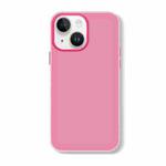 For iPhone 13 Skin Feeling Jelly Series TPU + PC Full Coverage Phone Case(Rose Red)