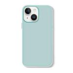 For iPhone 14 Plus Skin Feeling Jelly Series TPU + PC Full Coverage Phone Case(Light Green)