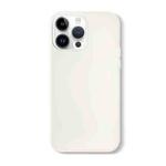 For iPhone 14 Pro Max Skin Feeling Jelly Series TPU + PC Full Coverage Phone Case(White)