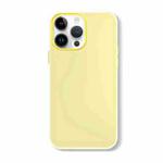 For iPhone 14 Pro Max Skin Feeling Jelly Series TPU + PC Full Coverage Phone Case(Yellow)