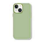 For iPhone 15 Skin Feeling Jelly Series TPU + PC Full Coverage Phone Case(Green)