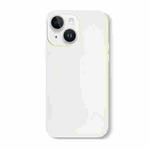 For iPhone 15 Plus Skin Feeling Jelly Series TPU + PC Full Coverage Phone Case(White)