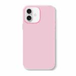 For iPhone 16 Skin Feeling Jelly Series TPU + PC Full Coverage Phone Case(Pink)