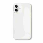 For iPhone 16 Plus Skin Feeling Jelly Series TPU + PC Full Coverage Phone Case(White)