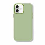 For iPhone 16 Plus Skin Feeling Jelly Series TPU + PC Full Coverage Phone Case(Green)