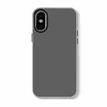 For iPhone X / XS Skin Feeling Jelly Series TPU + PC Full Coverage Phone Case(Black)