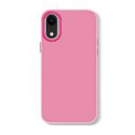 For iPhone XR Skin Feeling Jelly Series TPU + PC Full Coverage Phone Case(Rose Red)