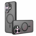 For vivo V30 Armor MagSafe PC Hybrid TPU Phone Case(Frosted Black)