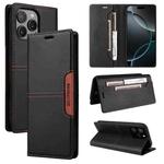 For iPhone 11 Pro Max GQUTROBE G01 RFID Anti-theft Leather Phone Case(Black)