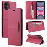 For iPhone 11 GQUTROBE G01 RFID Anti-theft Leather Phone Case(Red)